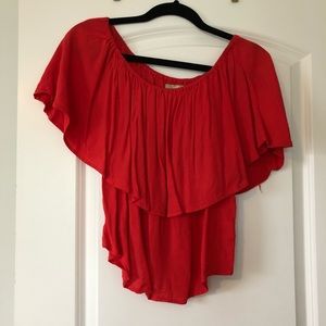 Red Anthro Blouse